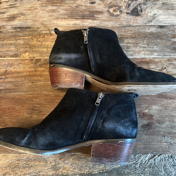 J Crew Factory leather bootie with side zip - Picture 5 of 8
